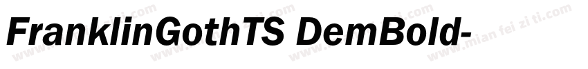 FranklinGothTS DemBold字体转换